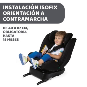 Scaun auto Chicco Unico Evo I-Size, 0-36 Kg, negru, rotativ 360 - Img 5
