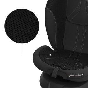 Scaun auto copii Kinderkraft I-GROW 2 PRO, 0-36 kg, rotire 360 grade, Isofix, Negru - Img 10