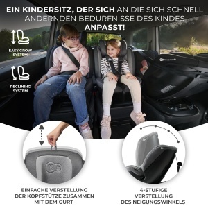 Scaun auto copii Kinderkraft XPEDITION2 i-Size 0-36 kg rotire 360deg Isofix negru - Img 8