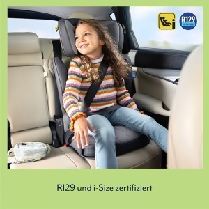 Scaun auto Graco Affix i-Size R129, 100-150 cm, gri, cu ISOFIX - Img 5