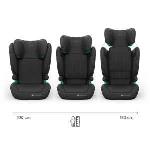 Scaun auto Kinderkraft JUNIOR FIX 2, 100-150 cm, negru, cu H-GUARD si SPS - Img 3