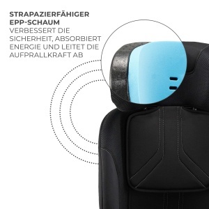 Scaun auto Kinderkraft XPEDITION 3 I-SIZE 40-150 cm, Rotativ 360, Negru - Img 8