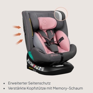 Scaun auto Lionelo Bastiaan i-Size 360 rotativ, 40-150 cm, ISOFIX - Img 4