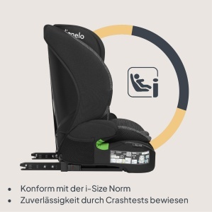 Scaun auto Lionelo Billy i-Size pentru copii 76-150 cm, ISOFIX, 5-Punct Gurt - Img 3