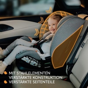 Scaun auto LIONELO LAVENDER I-SIZE pentru copii 76-150 cm, cu ISOFIX si reglaj - Img 5