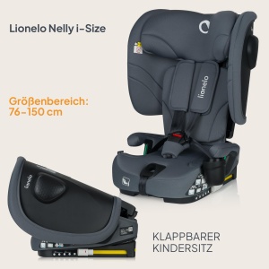Scaun Auto Lionelo Nelly i-Size, Faltabil, 76-150 cm, ISOFIX, Cu Protectie Laterala - Img 2