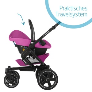 Scaun auto Maxi-Cosi Pebble Plus i-Size pentru bebelusi 0-12 luni Frequency Pink - Img 6