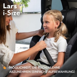Scaun Auto pentru Copii LIONELO LARS i-Size 100-150 cm, Cu Protectie Laterala si Ajustare Cap - Img 8
