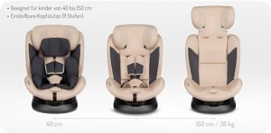 Scaun auto pentru copii MoMi EMI, 0-12 ani, 360 rotativ, ISOFIX, 3-36 kg - Img 10