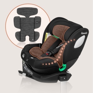 Scaun Auto Rotativ LIONELO BRAAM i-Size 0-36kg, cu ISOFIX, 360 si Protectie Laterala - Img 9