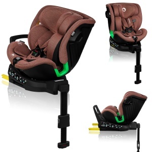 Scaun auto rotativ Lionelo Harmony i-Size 360deg ISOFIX pentru copii 40-150 cm cu tetiera ajustabila