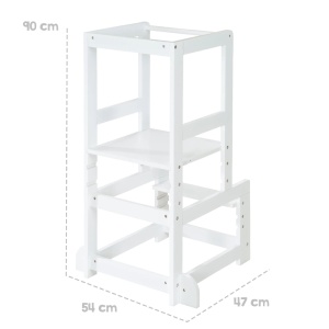 Scaun de invatare Lernturm - Stabil, alb, 60 kg, pentru copii - Img 4