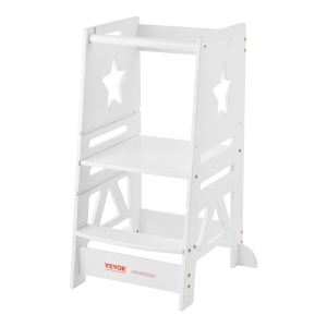 Scaun de invatare pentru copii VEVOR MG-005, ajustabil pe 3 niveluri, 350 lbs, alb - Img 9