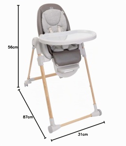 Scaun de masa Chicco Polly Armonia, 3 in 1, 9 inaltimi, culori variate, pana la 40 kg - Img 10