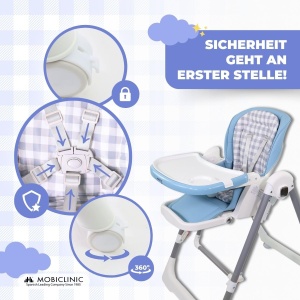 Scaun de masa copii Mobiclinic Nala 2 in 1 cu functie de balansoar pliabil 6-36 luni - Img 6