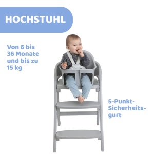 Scaun de masa evolutiv Chicco Crescendo Lite, 3 configuratii, compact, 110 kg - Img 3