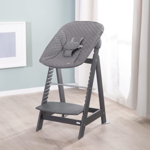 Scaun de masa pentru copii Roba Born Up 2in1, cu suport pentru nou-nascuti, culoare anthrazit - Img 2