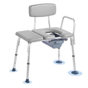 Scaun de toaleta VEVOR FBL760639, capacitate 227 kg, inaltime ajustabila