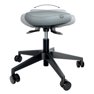 Scaun ergonomic Leitz Ergo Active 65770095 negru reglabil pe inaltime cu roti