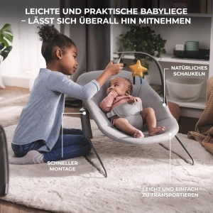 Scaun inalt Kinderkraft ENOCK, multifunctional, din lemn de fag, ajustabil - Img 7