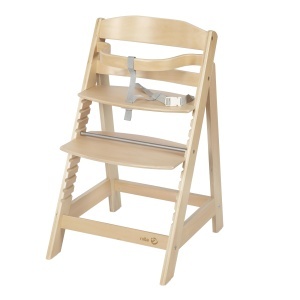 Scaun inalt pentru copii roba Sit Up III din lemn natur reglabil pana la 50 kg