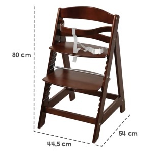 Scaun inalt pentru copii roba Sit Up III lemn maro reglabil pana la 50 kg - Img 3