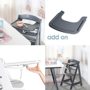 Scaun inalt roba 'Sit Up Click 'N' Flex' - Scaun inalt din lemn care creste odata cu copilul - Inchidere inovatoare cu clic - Antracit - Img 11