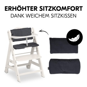 Scaun multifunctional Hauck Beta White lemn de fag ajustabil pana la 90 kg - Img 6