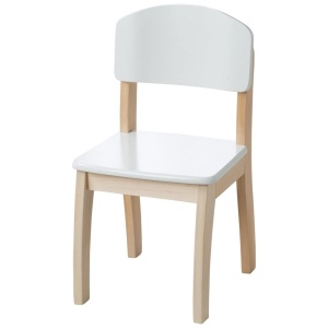 Scaun pentru copii Kinderstuhl 50778WE, lemn alb, 31,5 cm inaltime, design modern