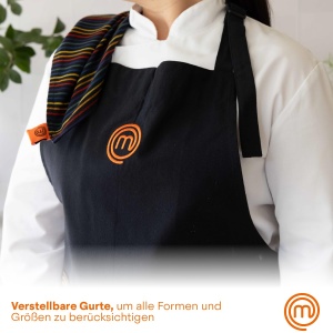 Sch apron MasterChef, 100 bumbac, ajustabila, multicolor - Img 5