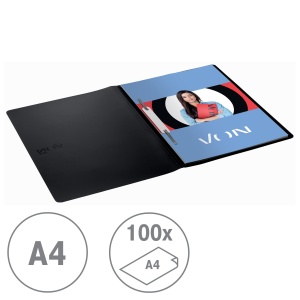 Schita A4 VON Leitz 10 buc, PP plastic, 100 coli, multicolor - Img 2