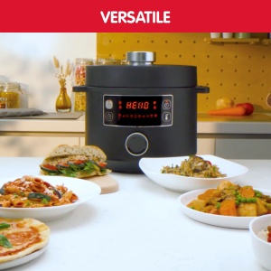 Schnellkochtopf Electric Moulinex Epic Turbo Cuisine CE7548, 1090 W, Negru - Img 5