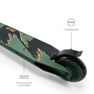 Scooter Kinderkraft Solis, pentru copii si adulti, constructie robusta, culoare verde - Img 6