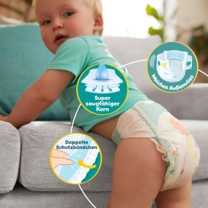 Scutece Pampers Baby-Dry Marimea 7, 132 bucati, 15kg, 100 protectie impotriva scurgerilor - Img 5