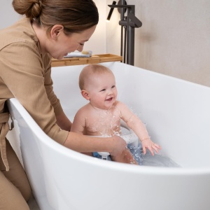 Sediu pentru baie Rotho Babydesign cu siguranta pentru copii, rucsfest, albastru - Img 5