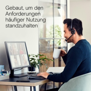 Sennheiser PC 3 Chat - Casti On-Ear Rezistente PC, Casti cu Fir, Microfon cu Anulare a Zgomotului, Usor de Conectat, Sunet Stereo, Pentru Apeluri Online, Predare si Jocuri, Negru - Img 5