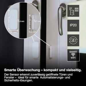 Senzor inteligent LEDVANCE SMART WiFi, interior, alb, reincarcare USB-C - Img 3