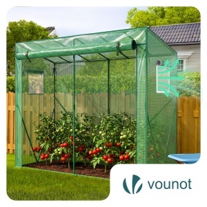 Serra VOUNOT 200x77x170 cm, cu Acoperire PE 135gm, Verde - Img 6