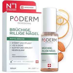 Serum pentru unghii PODERM - 8 ml, tratament regenerant, fara culoare