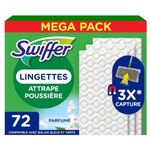 Servetele de curatare uscate Swiffer, 72 unitati, parfum Febreze, eficienta ridicata