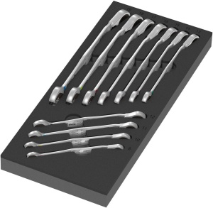Set 11 Piese Chei cu Ratcha Wera 9733 Joker Switch, Insertie din Spuma, Durable
