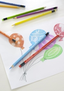 Set 12 Creioane Colorate Faber-Castell Radierabile, Sechkant, Bruchprotected - Img 2
