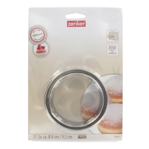 Set 2 forme pentru fursecuri Fackelmann, metal, multicolor, 8 si 9 cm - Img 5