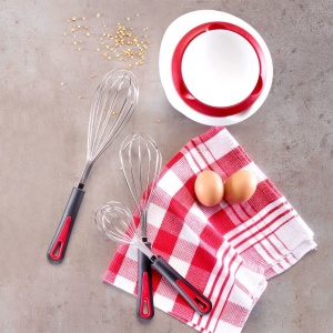Set 2 Oale de Amestec Westmark cu Capac, 1L, AlbRosu - Img 6
