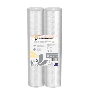 Set 2 role vidat alimente 28 cm x 3 m compatibile cu aparate de ambalare