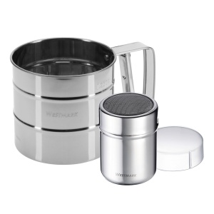 Set 2 Strecuratoare Westmark din Otel Inoxidabil 250g Capac Transparent Spalare Usoara
