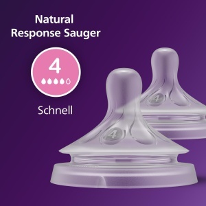 Set 2 Tetine Philips Avent Natural Response SCY96402 Anti-colici BPA-free Flux 4 3 luni - Img 6