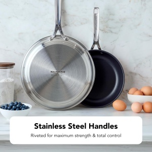 Set 2 Tigai din Inox KitchenAid 2028 cm, Antiaderente, Inductie - Img 6