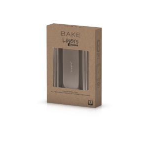 Set 2PC de Horno Bergner din Acero al Carbono cu Design Chocolate - Img 2
