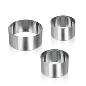 Set 3 Rame pentru Tort Metaltex 204536010 din Otel Inoxidabil, 6-8-10 cm - Img 1